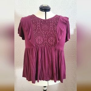 Knox Rose Dusty Pink Embroidered Blouse